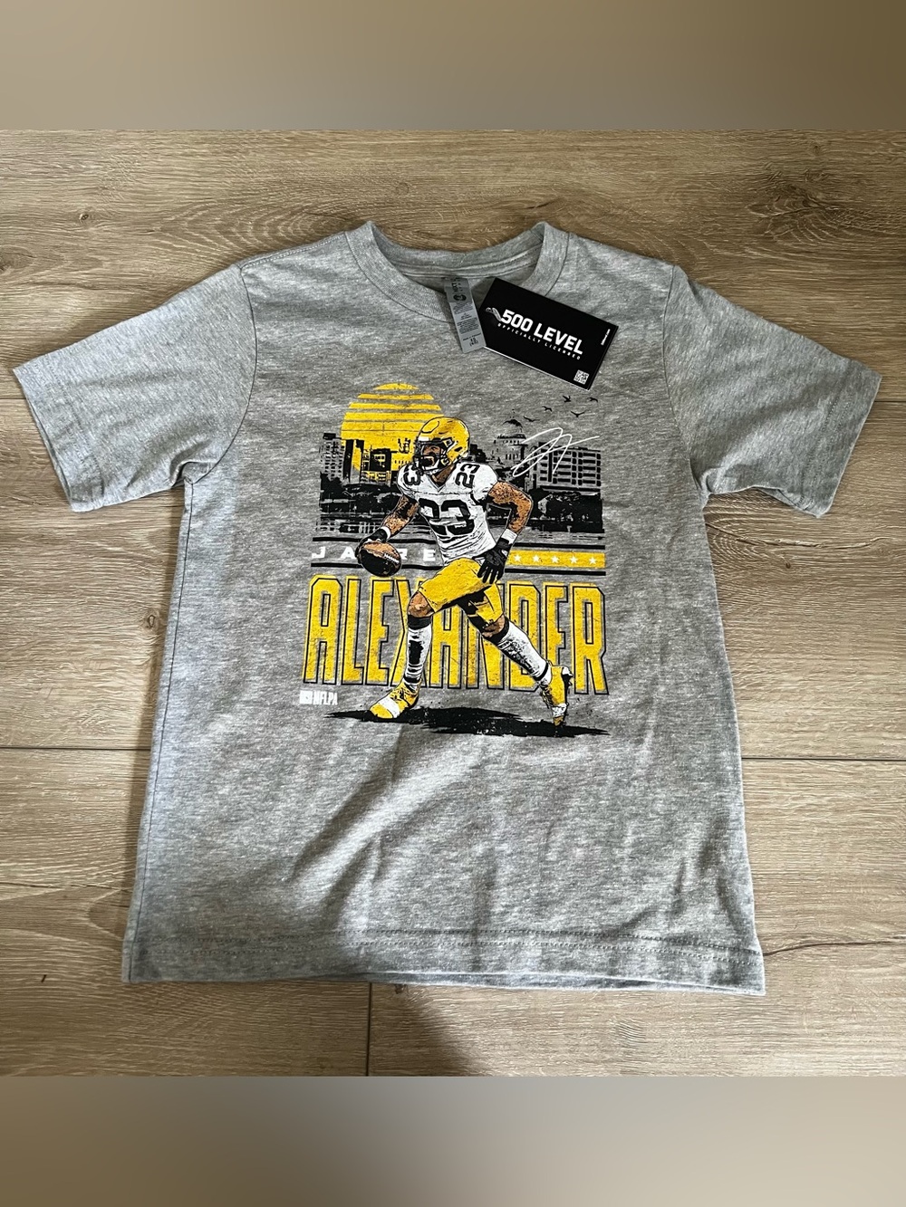 Kids Green Bay Packers Jaire Alexander Gray Shirt